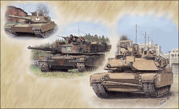Main Battle Tank M1 M1a1 And M1a2 Abrams