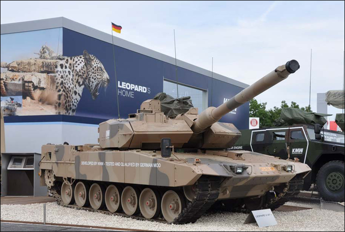 The Leopard 1A7+ at the Eurosatory 2010