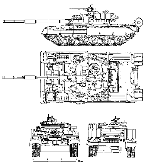 T-80U drawing