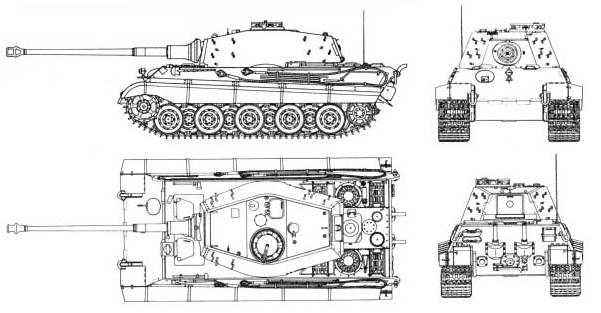 Tiger II Drawing