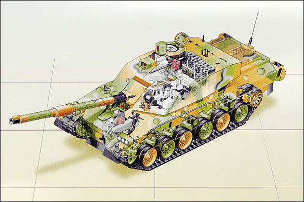 Challenger 2 cutout drawing