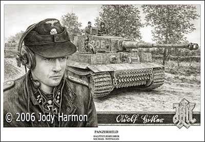 Jody Harmon's Tiger Art - Wittmann and his Tiger I