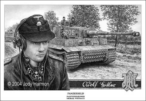 Jody Harmon's Tiger Art - Wittmann and his Tiger I