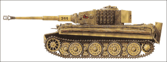 Tiger I late production series, sPzAbt.505